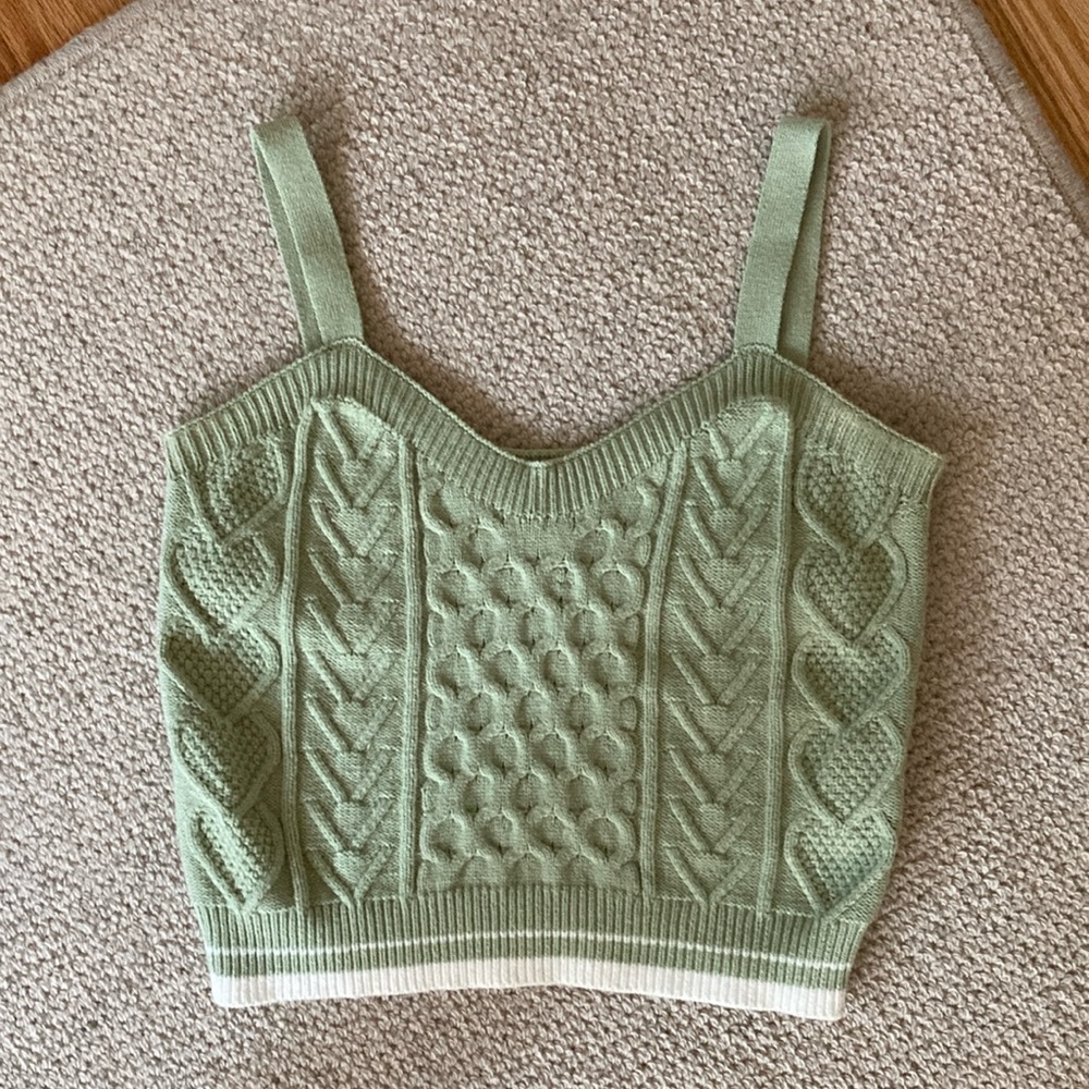 Cotton Emporium cable knit top